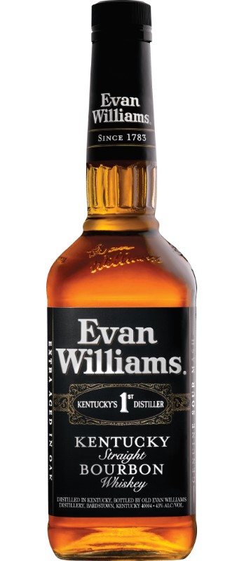 Evan Williams Whiskey Bourbon Black