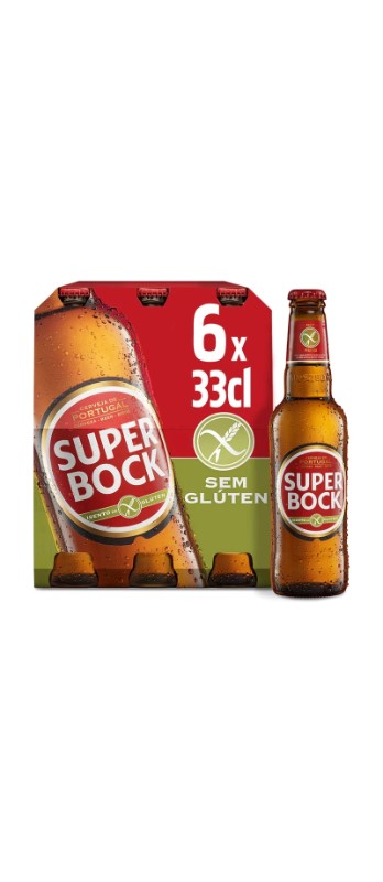 Super Bock Bier Glutenfrei 33cl 